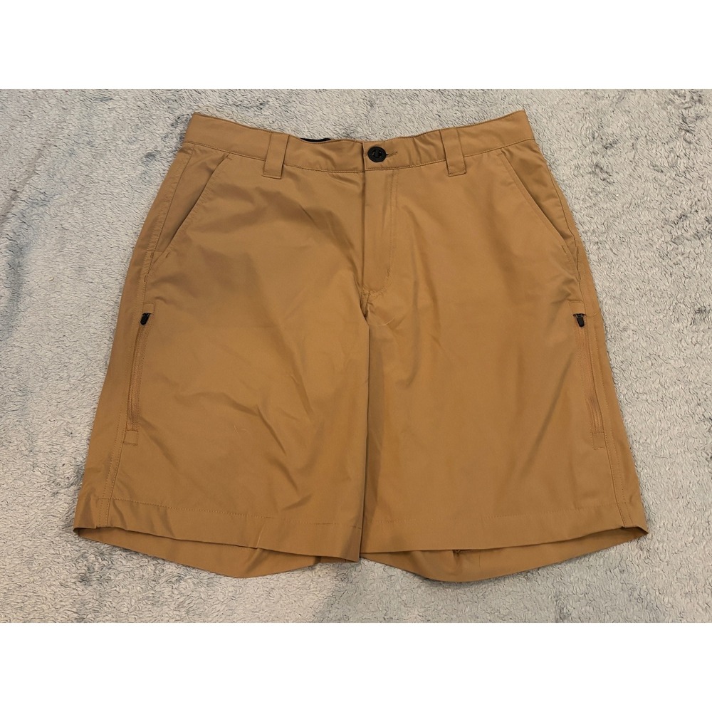 Orvis Mens Performance Shorts Tan Brown Size 30 Hiking Fishing Outdoor Casual